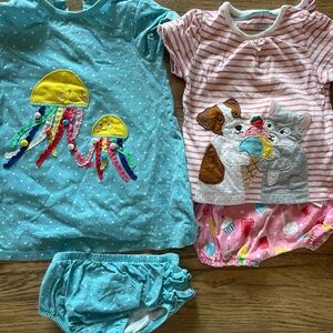 Baby Boden outfit bundle dog and jellyfish